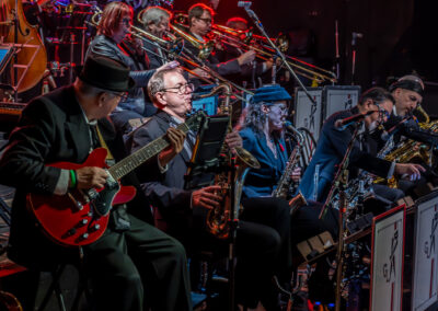 Bryan Covey wails in the Spotlight photo courtesy Dan Bodanis